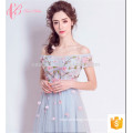 Brisk Women Lace Off-Shoulder A Line Elegante vestido de noite para mulheres